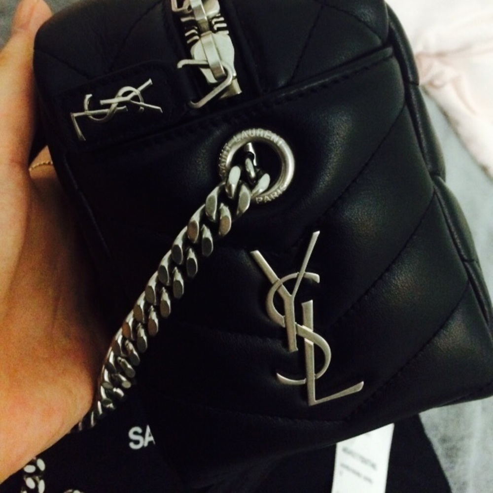 (NWT) YSL Saint Laurent Loulou Small Bowling Bag - Picture 2 of 7
